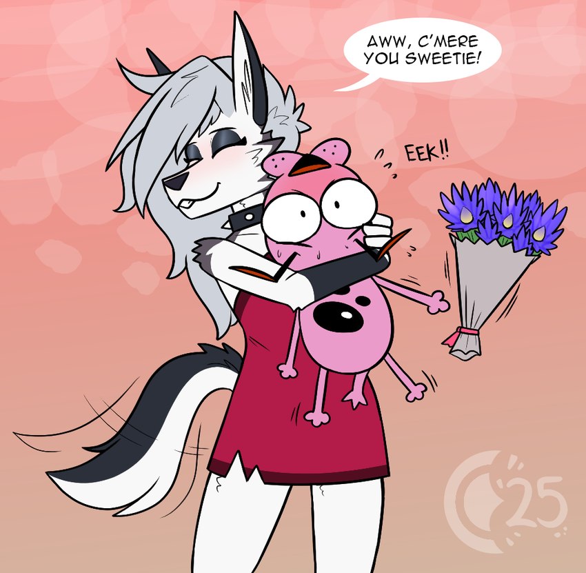 courage the cowardly dog and loona (courage the cowardly dog and etc) created by chocend