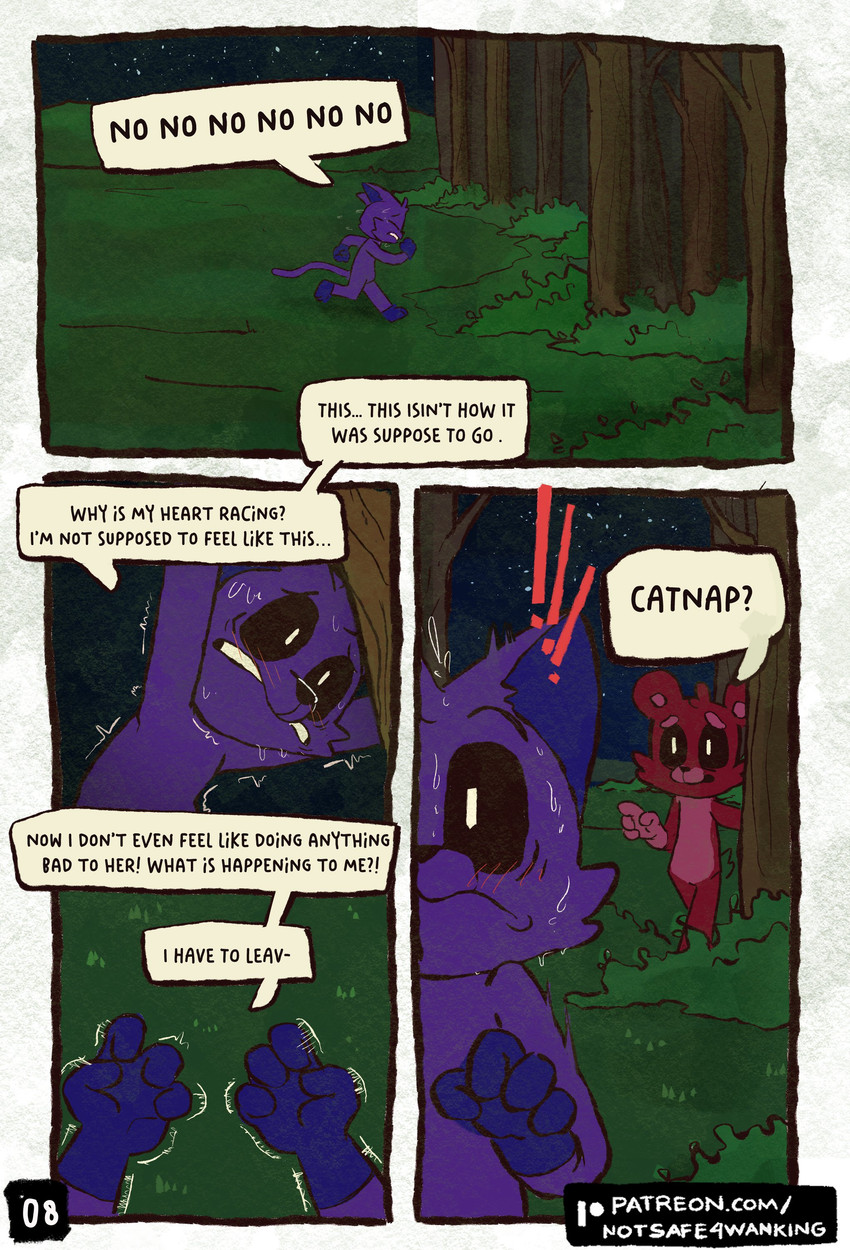 bobby bearhug and catnap (mob entertainment and etc) created by notsafeforwanking