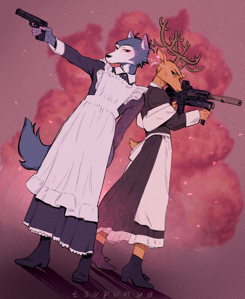 legoshi and louis (beastars) created by tsupunya