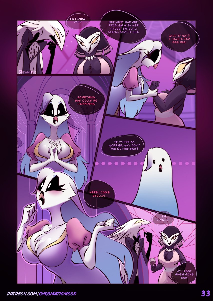 stella's friend and unnamed character (helluva boss) created by chromaticmood