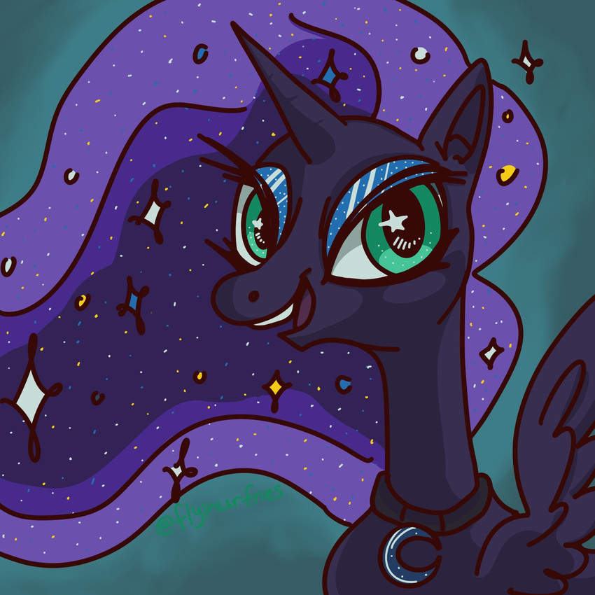 princess luna (friendship is magic and etc) created by flyinurfries