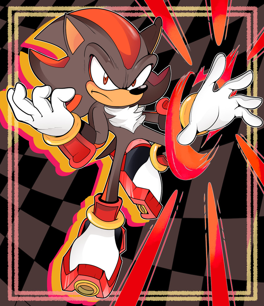 shadow the hedgehog (sonic the hedgehog (series) and etc) created by drememoto