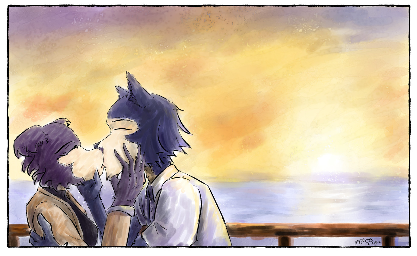juno and legoshi (beastars) created by mr.foxman
