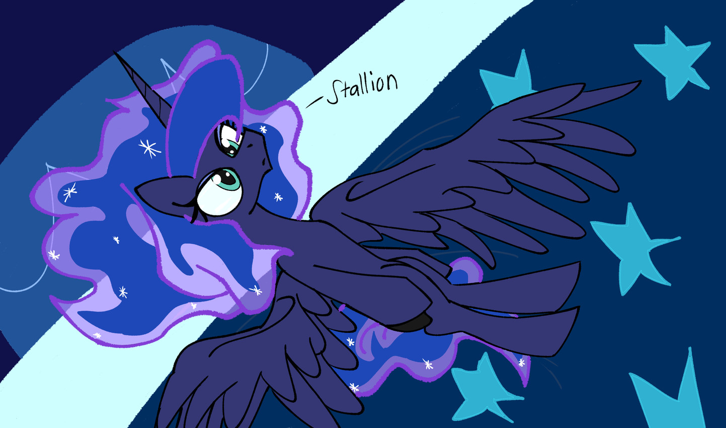 princess luna (friendship is magic and etc) created by babiduh