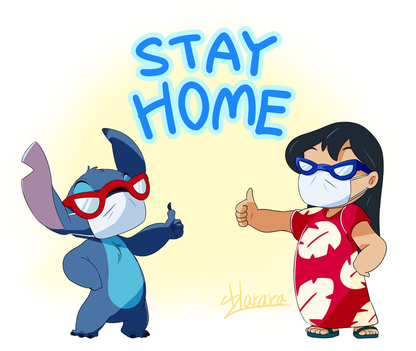 lilo pelekai and stitch (covid-19 pandemic and etc) created by harara