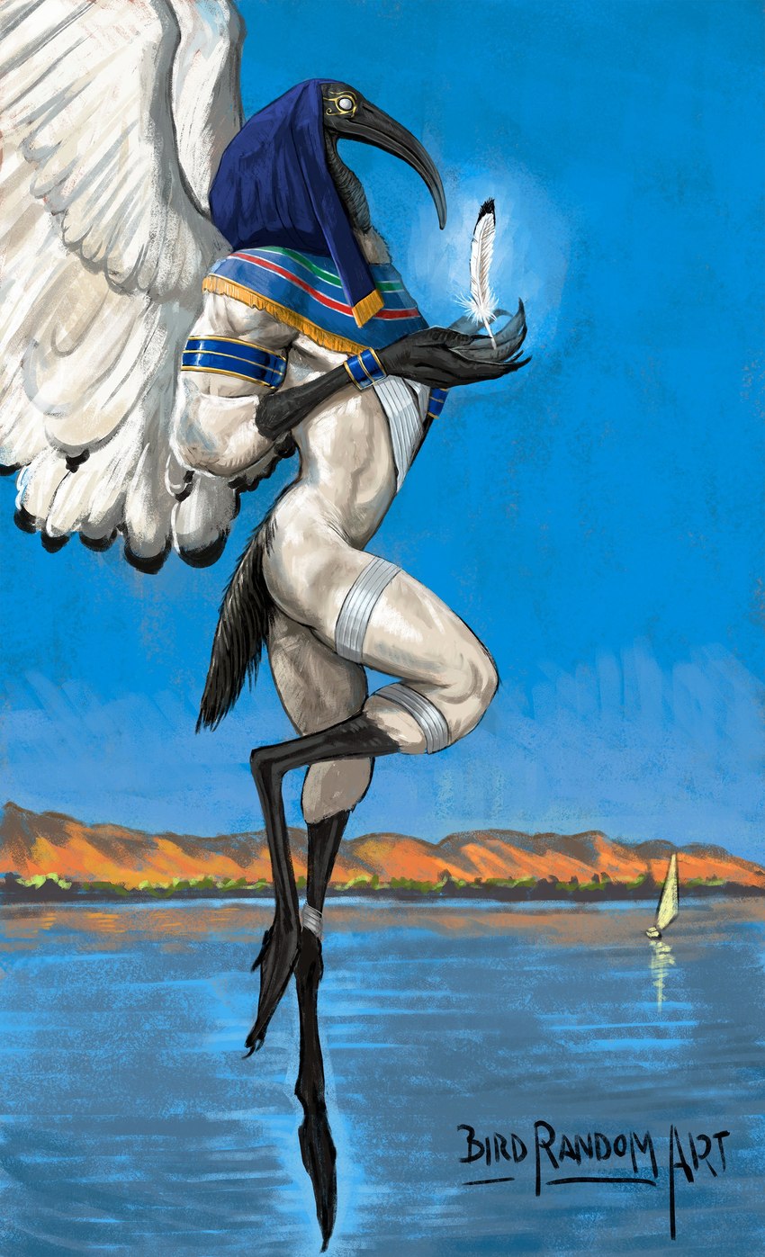 thoth (middle eastern mythology and etc) created by birdrandomart