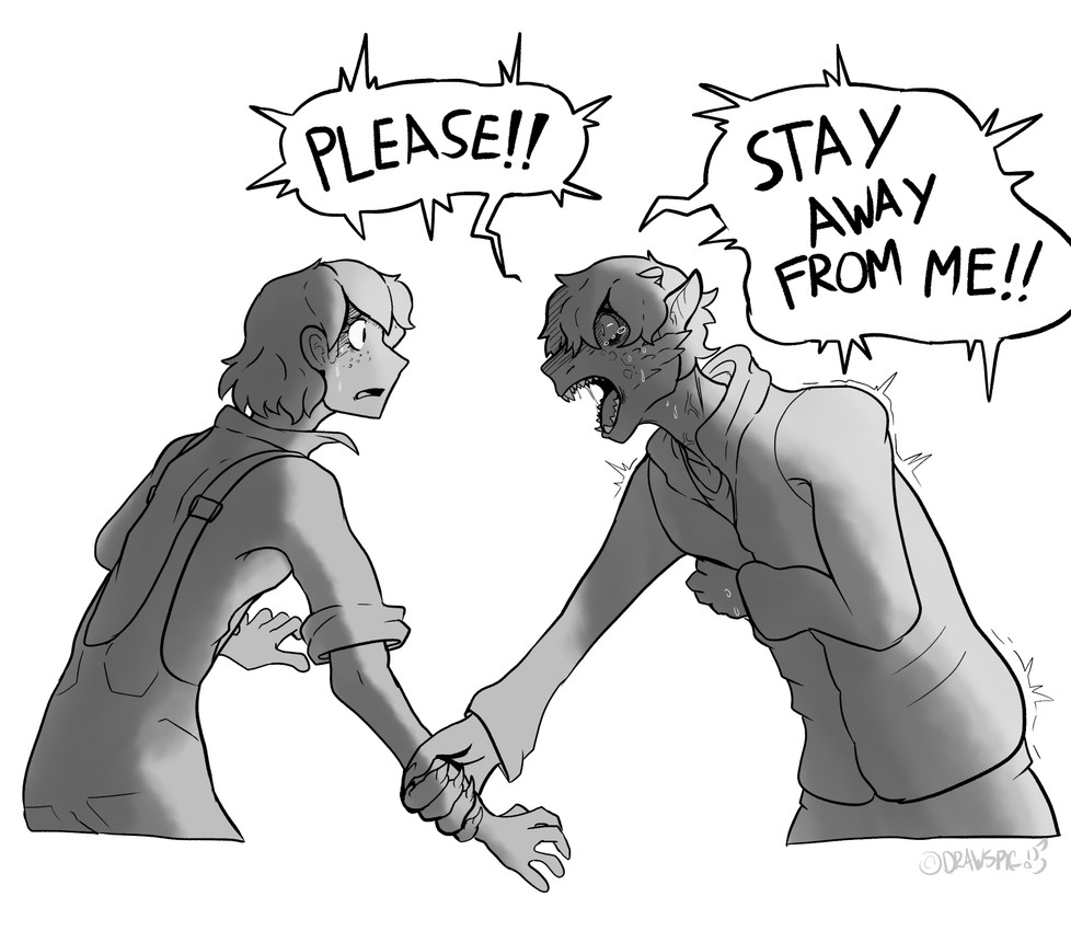 lucy and william (mythology) created by tinypigdraws