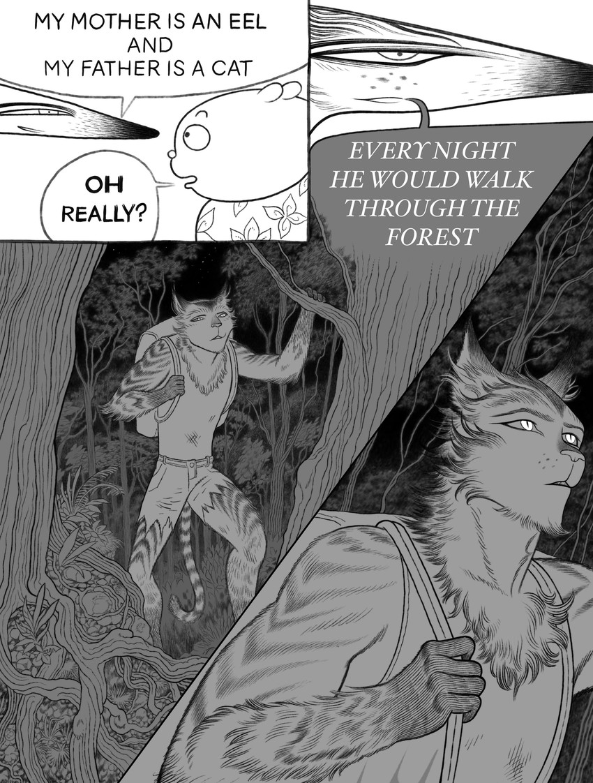 bunny, fox, and nameless character created by anatola howard (maroonracoon)