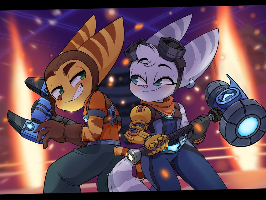 ratchet and rivet (sony interactive entertainment and etc) created by drawmatt