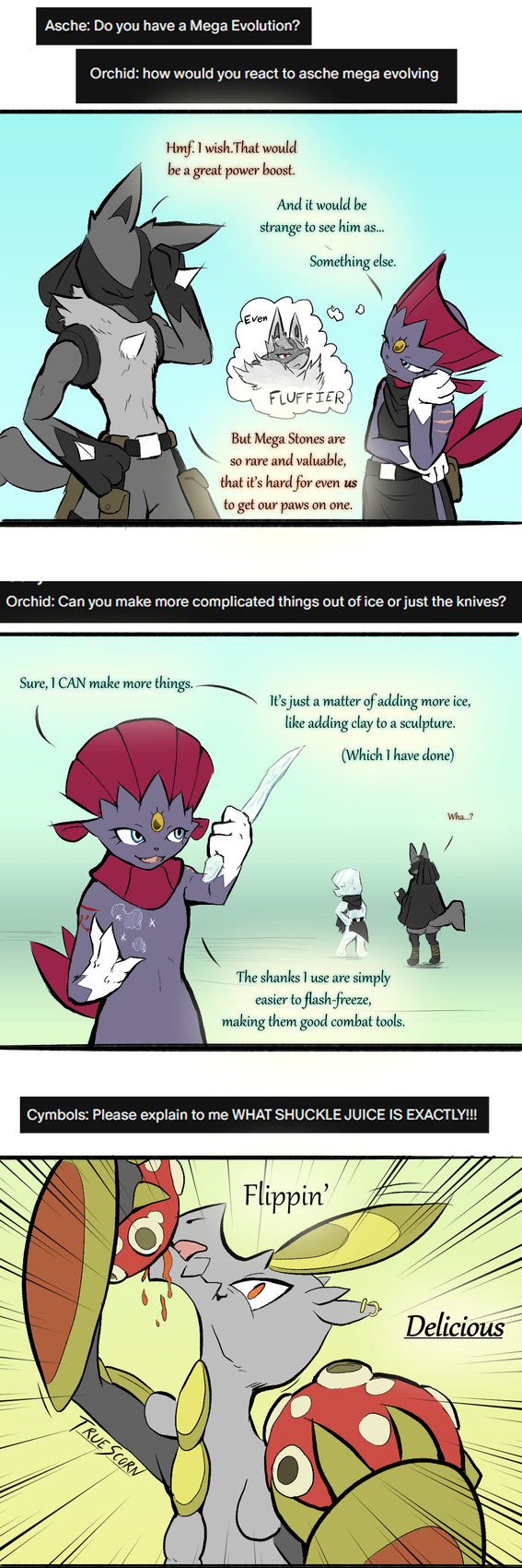 asche and orchid (pokemon mystery dungeon and etc) created by truescorn
