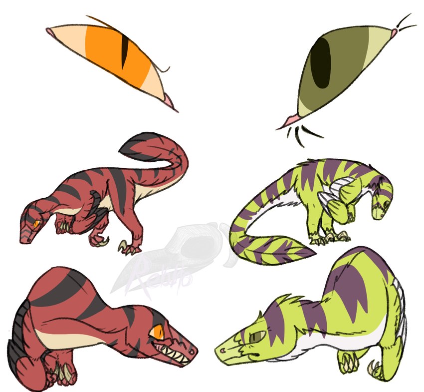 joanne moynihan and victor veloci (dinosquad) created by rerarlo
