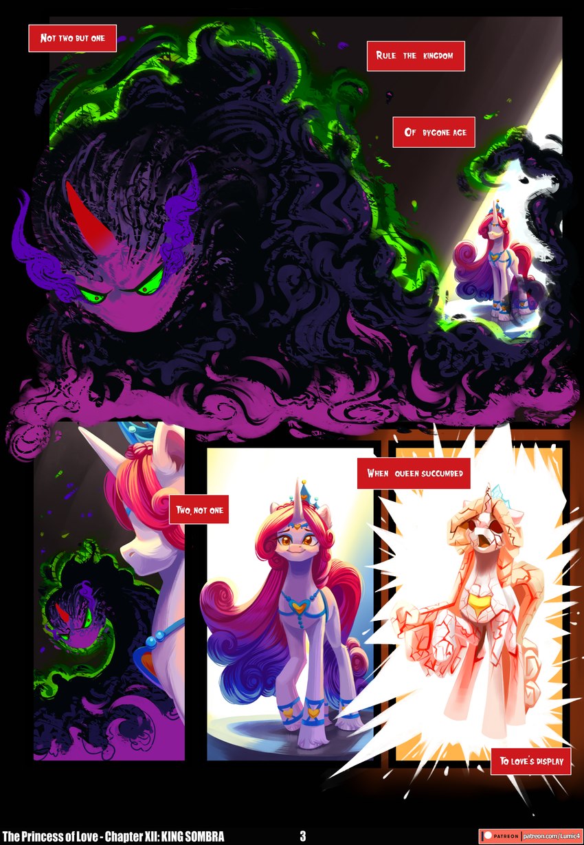 king sombra and princess amore (friendship is magic and etc) created by chilllum and teaflower300