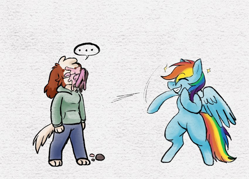 cloud and rainbow dash (friendship is magic and etc) created by manitka