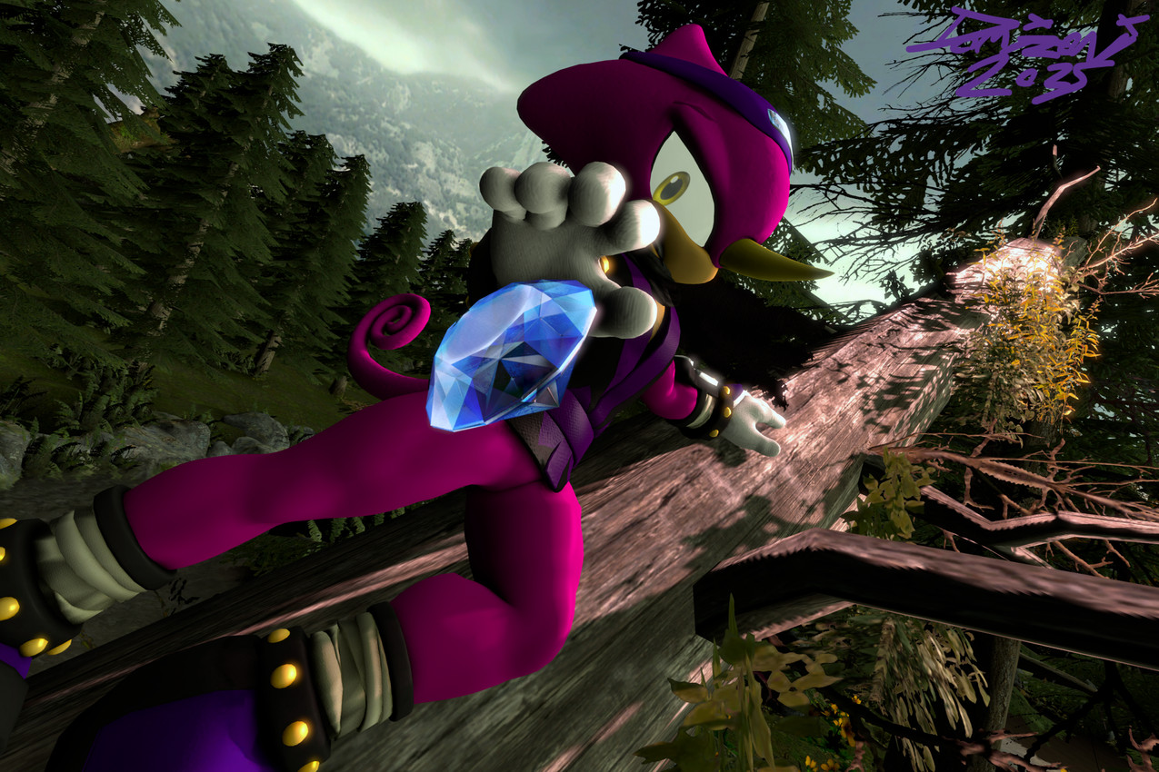 espio the chameleon (sonic the hedgehog (series) and etc) created by domizoni