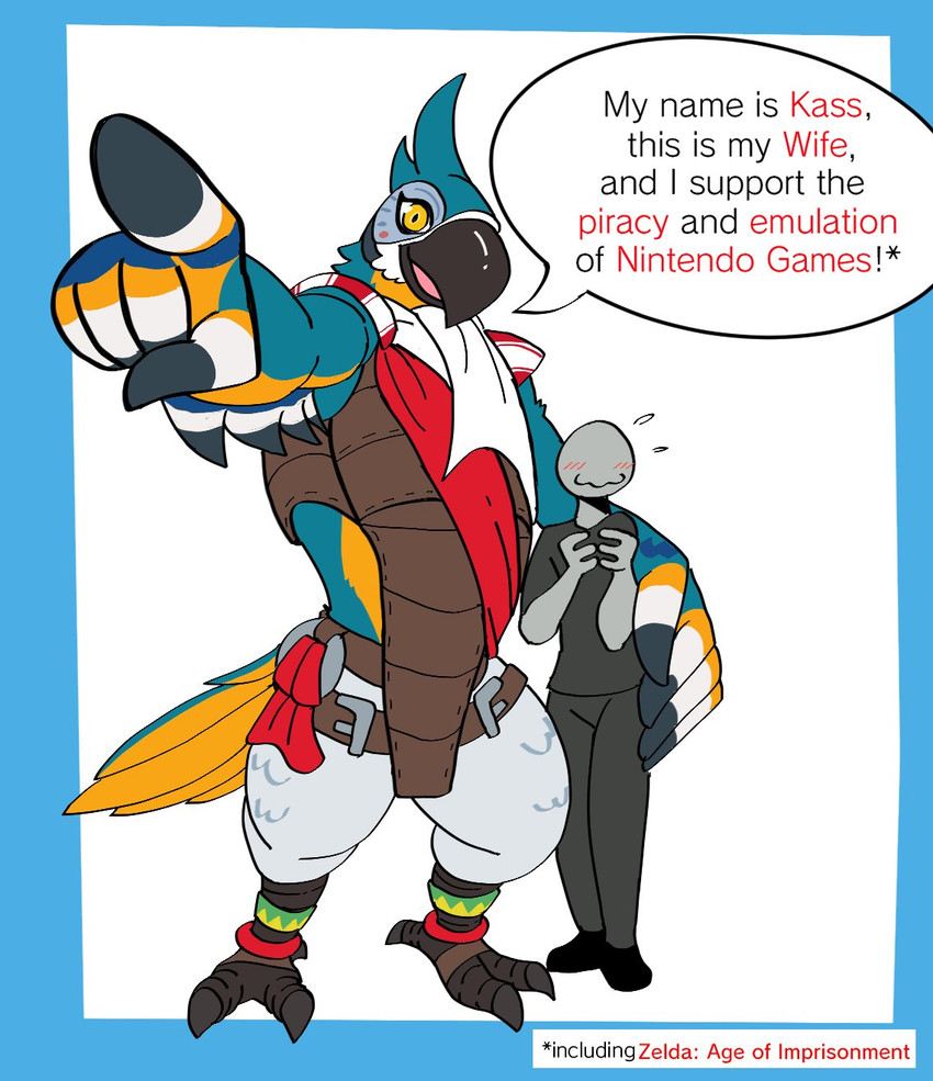 anon and kass (the legend of zelda and etc) created by 60percentscalie