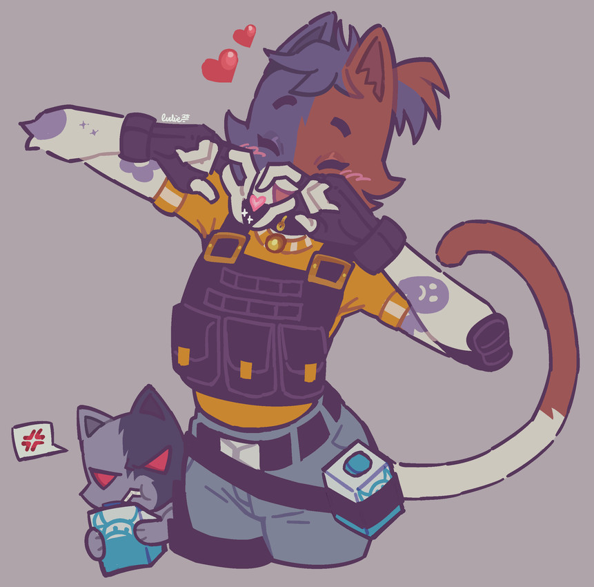 bad kit, cate meowdy, and kit (epic games and etc) created by luckycharms (artist)