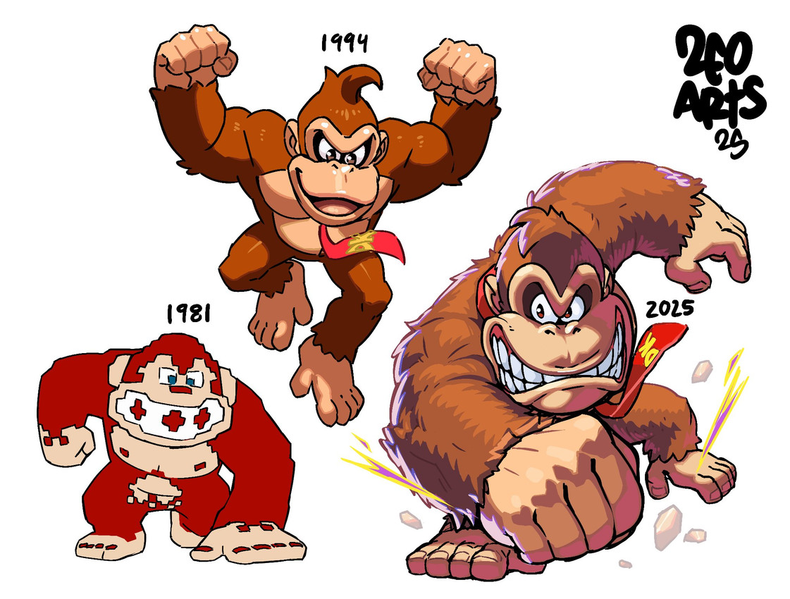 donkey kong (donkey kong (series) and etc) created by zeoarts
