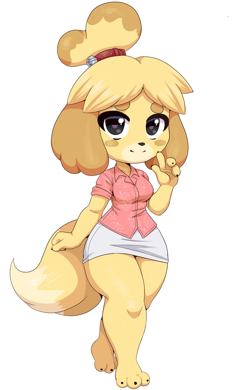 isabelle (animal crossing and etc) created by simmsyboy