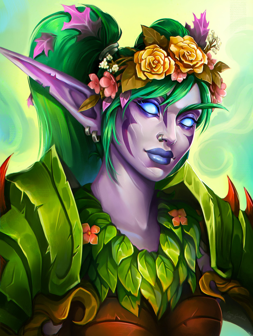 fan character and loneia (blizzard entertainment and etc) created by marie gelebart