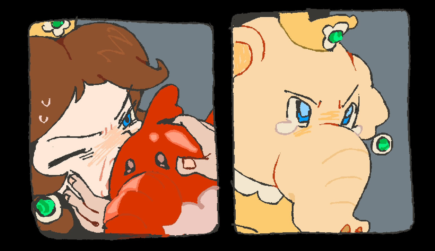 elephant daisy and princess daisy (super mario bros wonder and etc) created by daaglaas