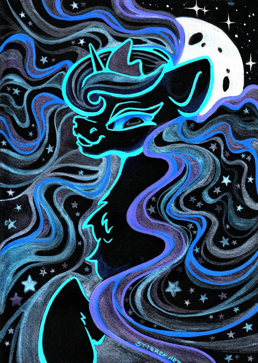 princess luna (friendship is magic and etc) created by stirren