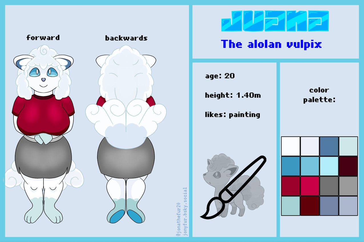 juana the vulpix (nintendo and etc) created by jonathefur20