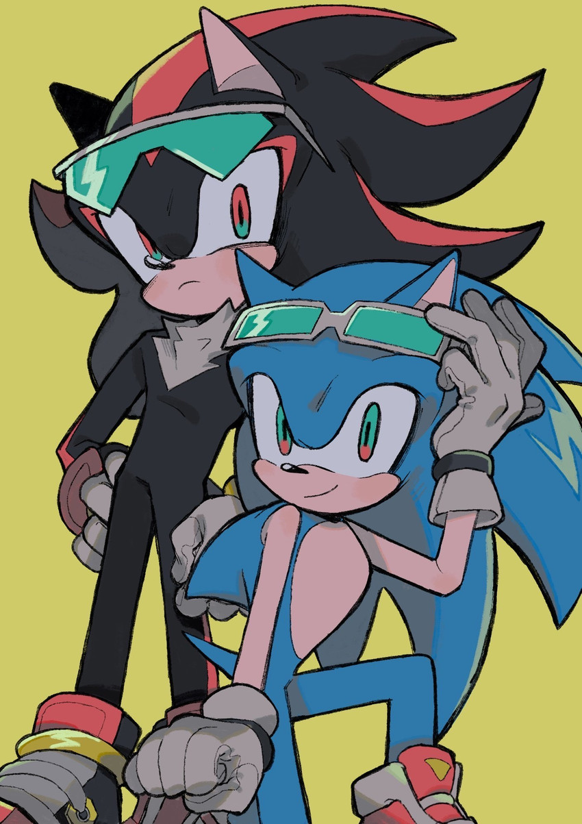 shadow the hedgehog and sonic the hedgehog (sonic the hedgehog (series) and etc) created by xxxxx jjz