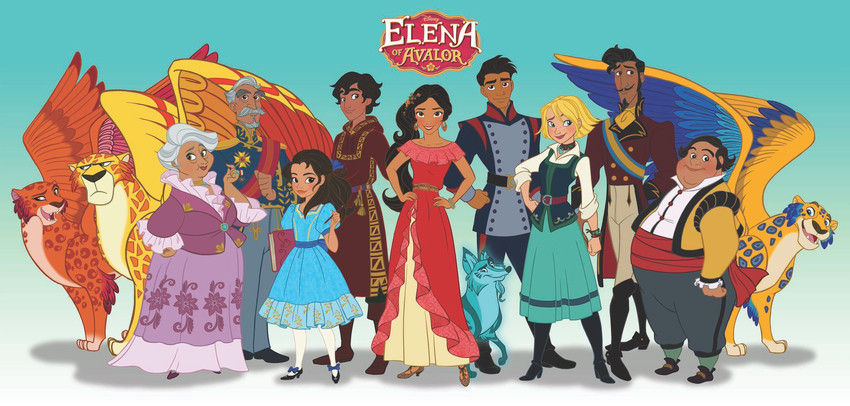 skylar, mateo, luna, migs, princess elena, and etc (elena of avalor and etc) created by unknown artist