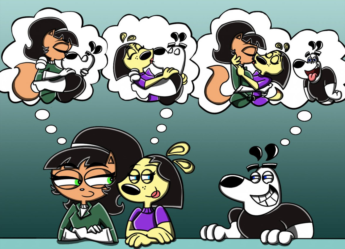 becky, dudley puppy, and kitty katswell (t.u.f.f. puppy and etc) created by shinragod