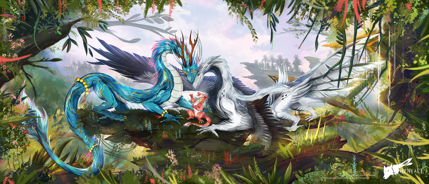 equinox, korziel, and lynn (mythology) created by hynvale