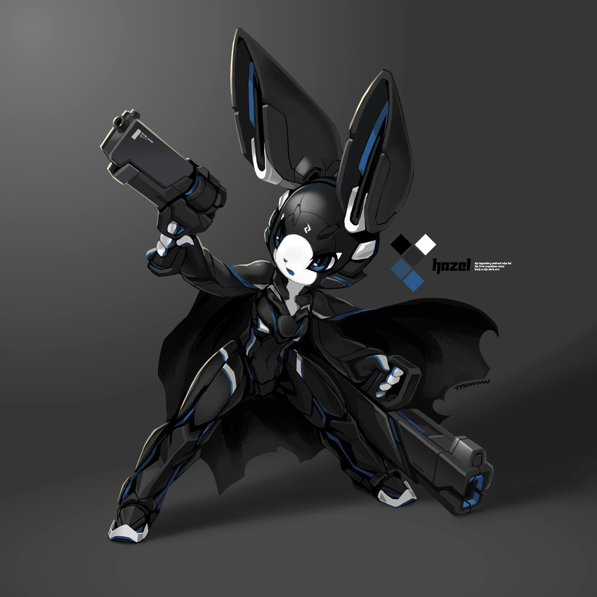 azure the robot rabbit (electric hearts) created by tyson tan