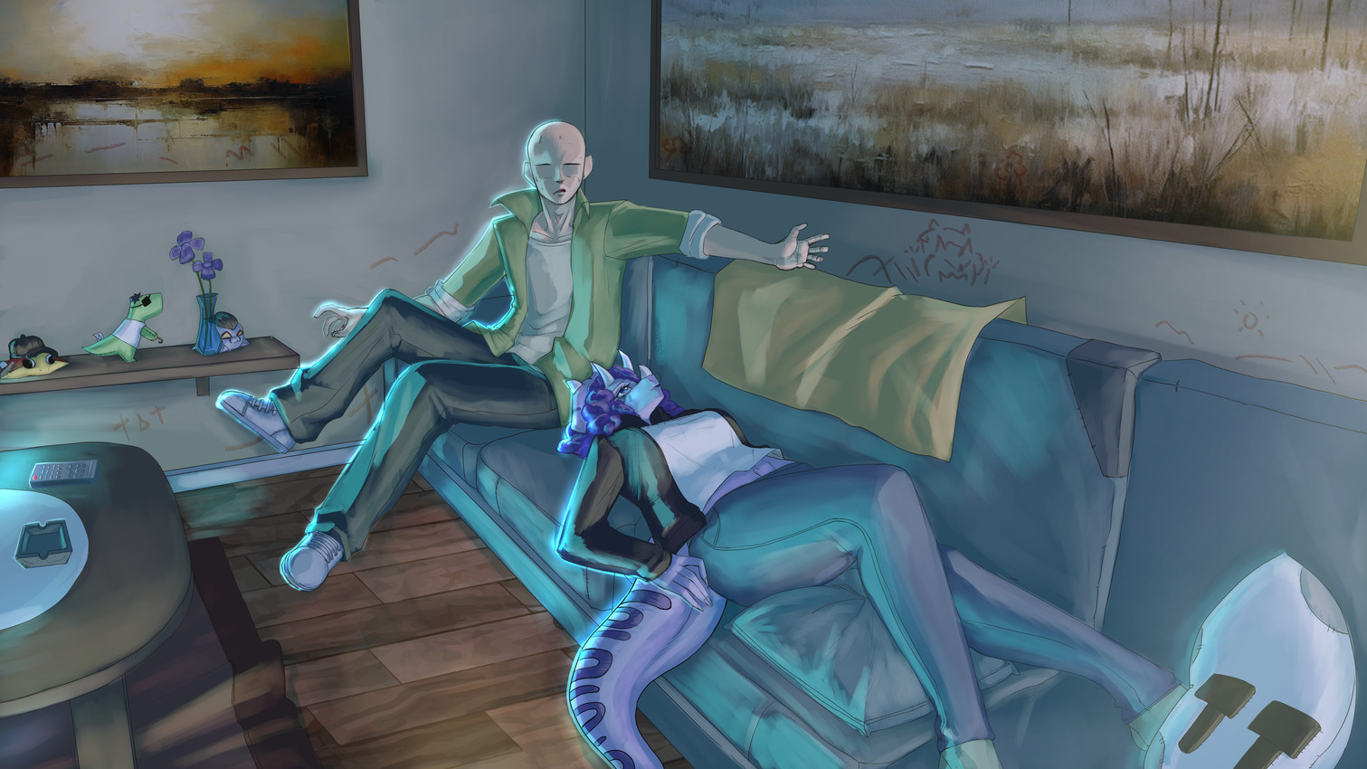 anon and trish's mom (cavemanon studios and etc) created by chervyarts
