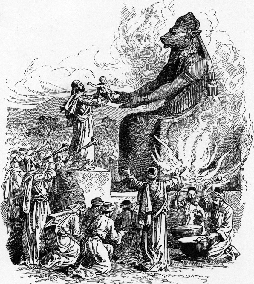 moloch (bible pictures and what they teach us and etc) created by unknown artist