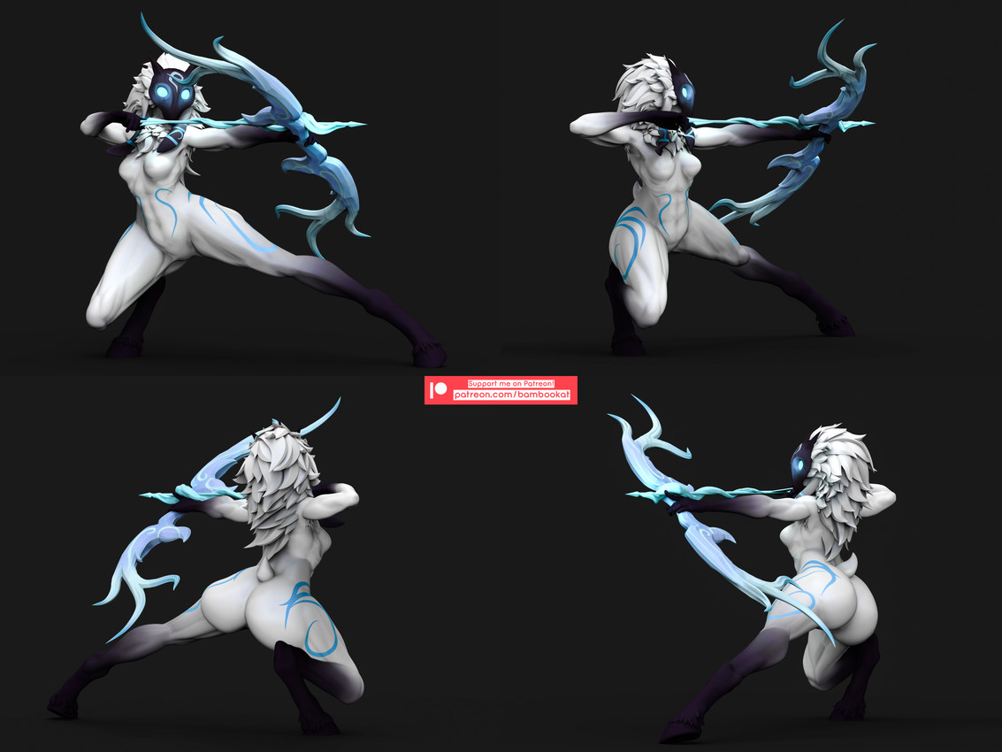 kindred and lamb (league of legends and etc) created by bambookat