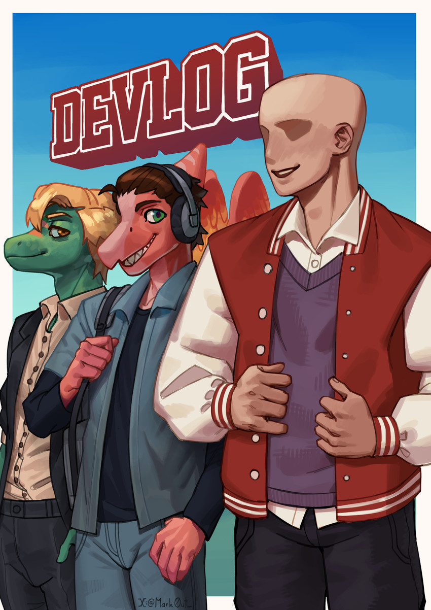 dev, elliot, and theo (devlog: a post-modern college experience) created by mark0ut