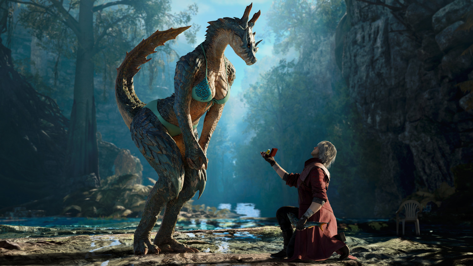 dante (monster hunter and etc) created by ivorylagiacrus