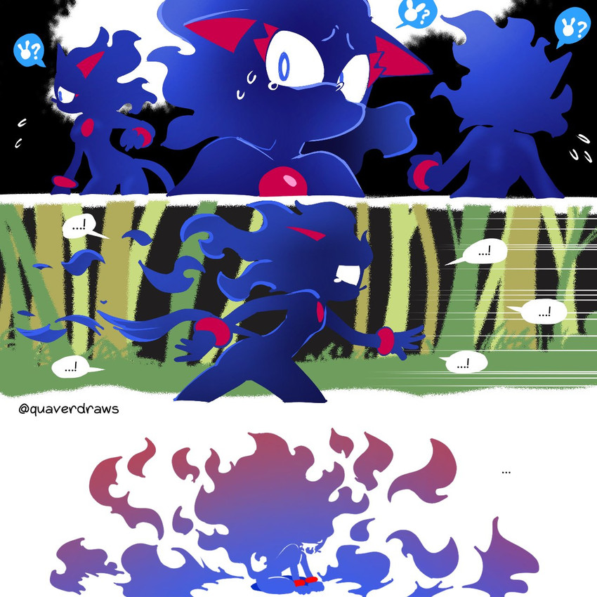 cinder the fire entity, fan character, and proto blaze (sonic the hedgehog (series) and etc) created by quavernsfw