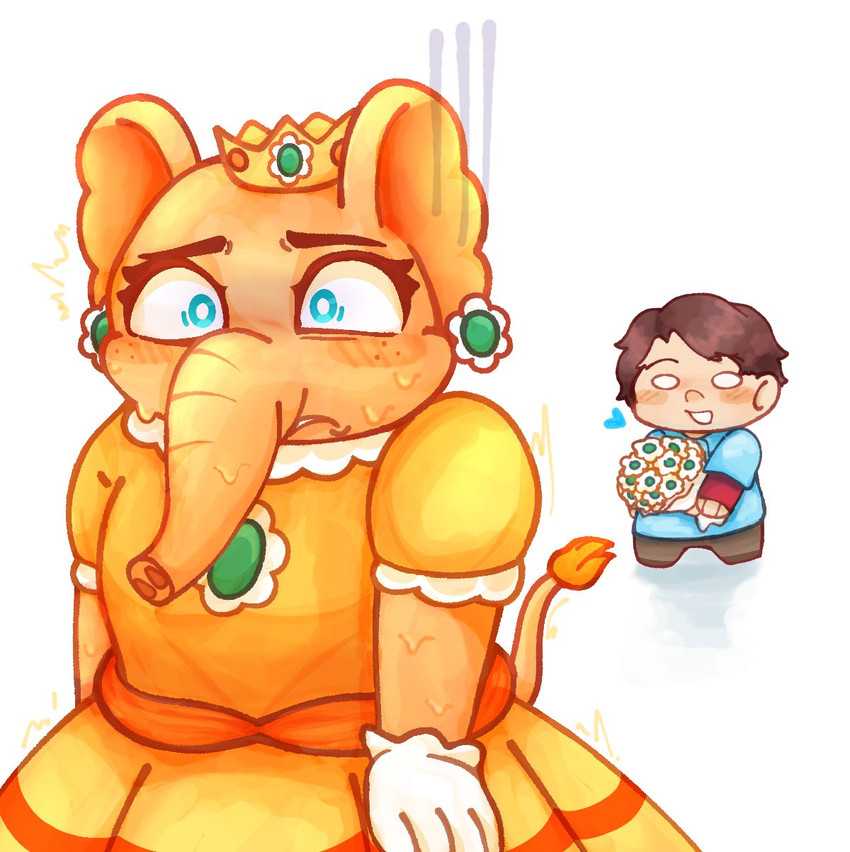 elephant daisy, princess daisy, and zack scott (super mario bros wonder and etc) created by shanny who