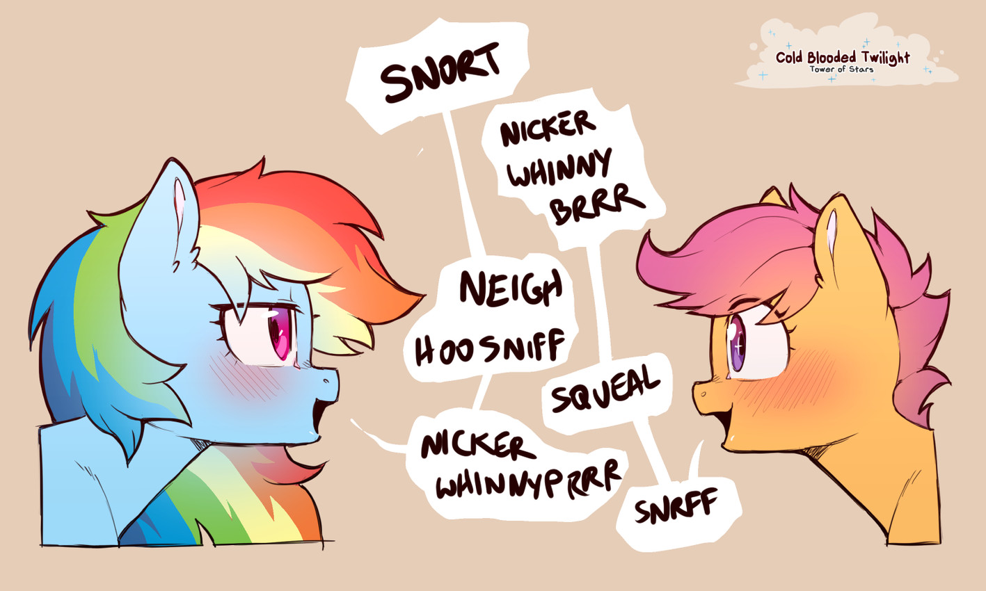 rainbow dash and scootaloo (friendship is magic and etc) created by cold-blooded-twilight