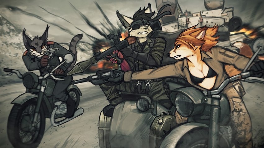 cid, eva, naked snake, and revolver ocelot (metal gear solid 3 and etc) created by acidic