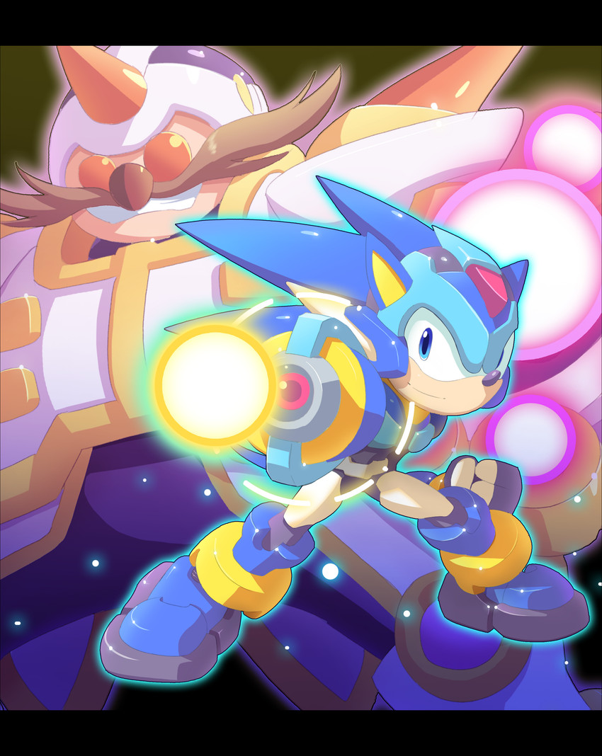 dr. eggman, model x, and sonic the hedgehog (sonic the hedgehog (series) and etc) created by ultimatemaverickx