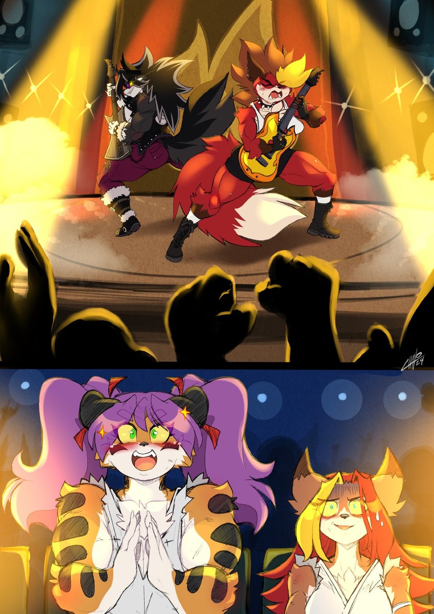 background character, carmesi, howl, tiggs, and vixy (las lindas) created by chalo