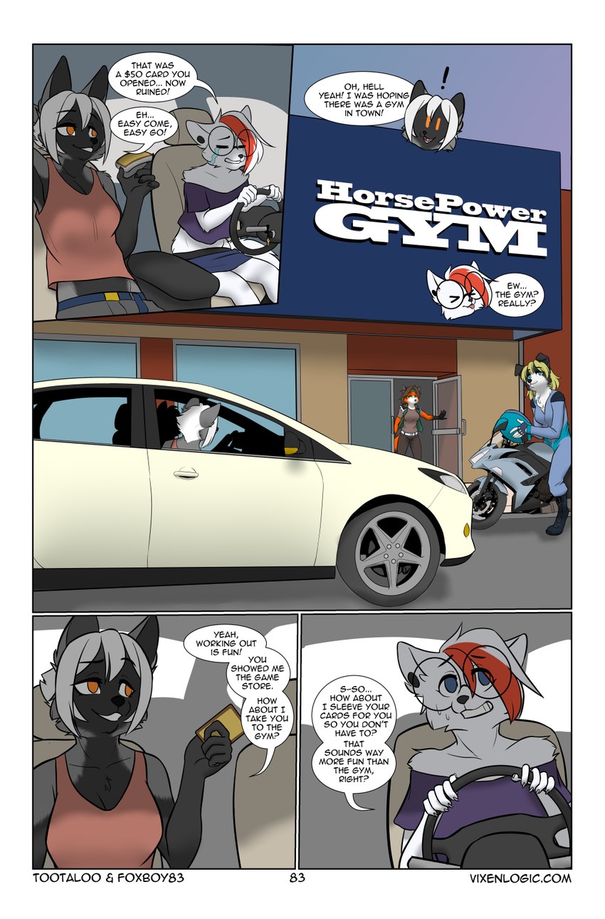 arctica, rafale, silver, and vivian (vixen logic and etc) created by foxboy83 and tootaloo