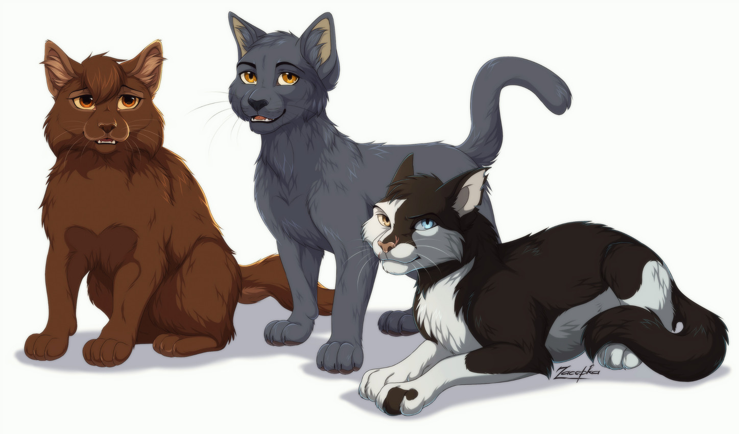 holly, tam, and varjak paw (varjak paw) created by zacepka