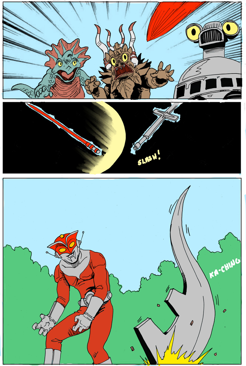 agira, miclas, redman, and sevenger (ultraman (series)) created by jasonheichel