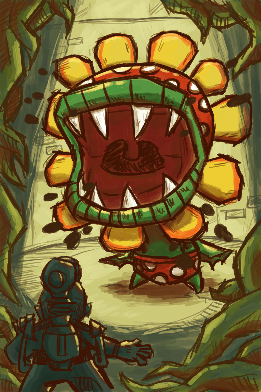 f.l.u.d.d., mario, and petey piranha (super mario sunshine and etc) created by coltonbalske