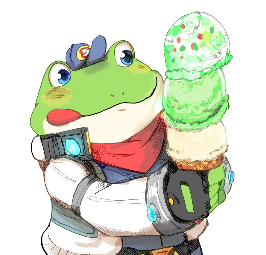 slippy toad (nintendo and etc) created by katamichi2000