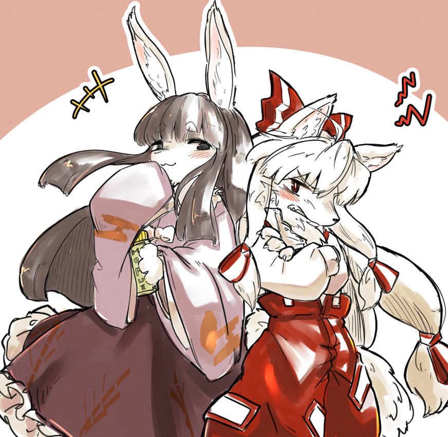fujiwara no mokou (touhou) created by whis11