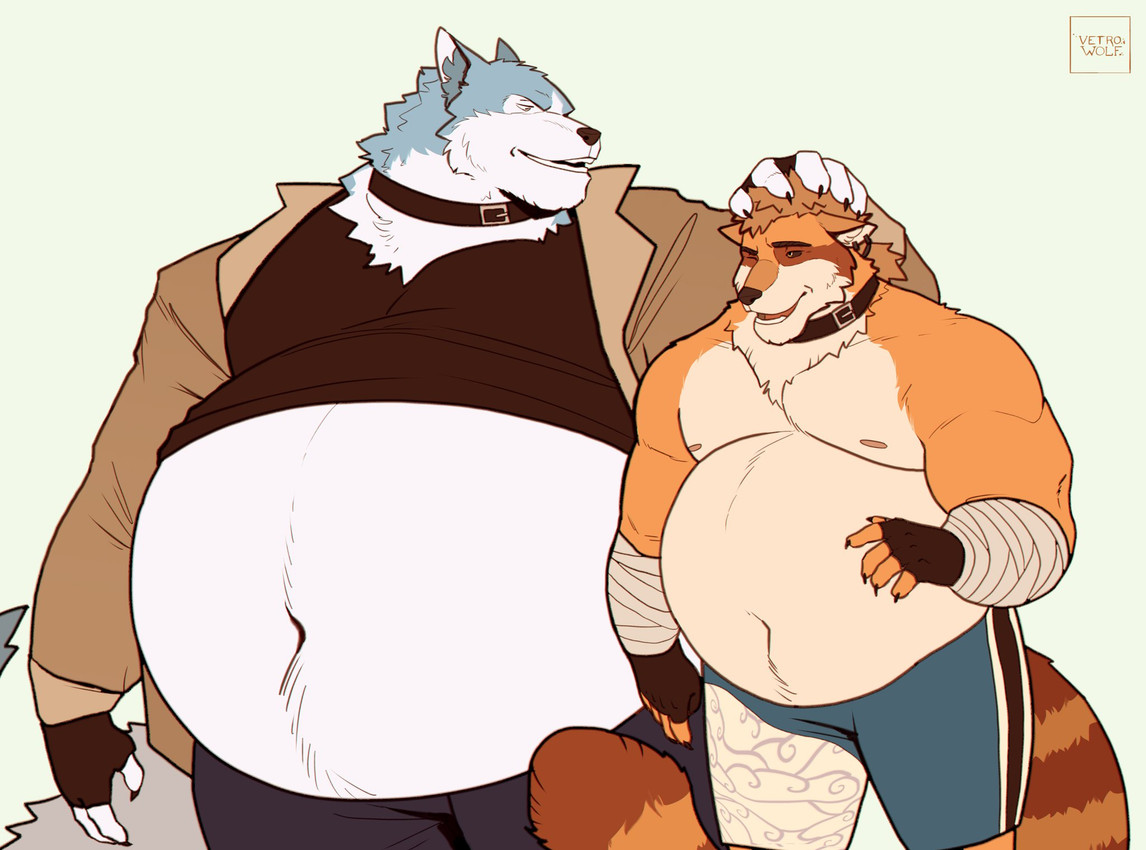jericho and shirou ogami (brand new animal and etc) created by vetrowolf
