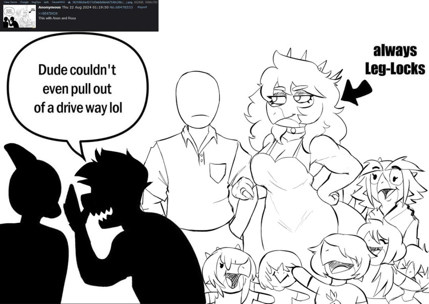 anon, maria, and rosa (goodbye volcano high and etc) created by prometheuzone